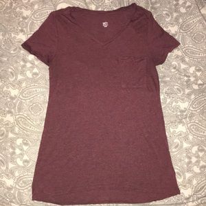 MOVING SALE!! Burgundy Wossiuo tee shirt